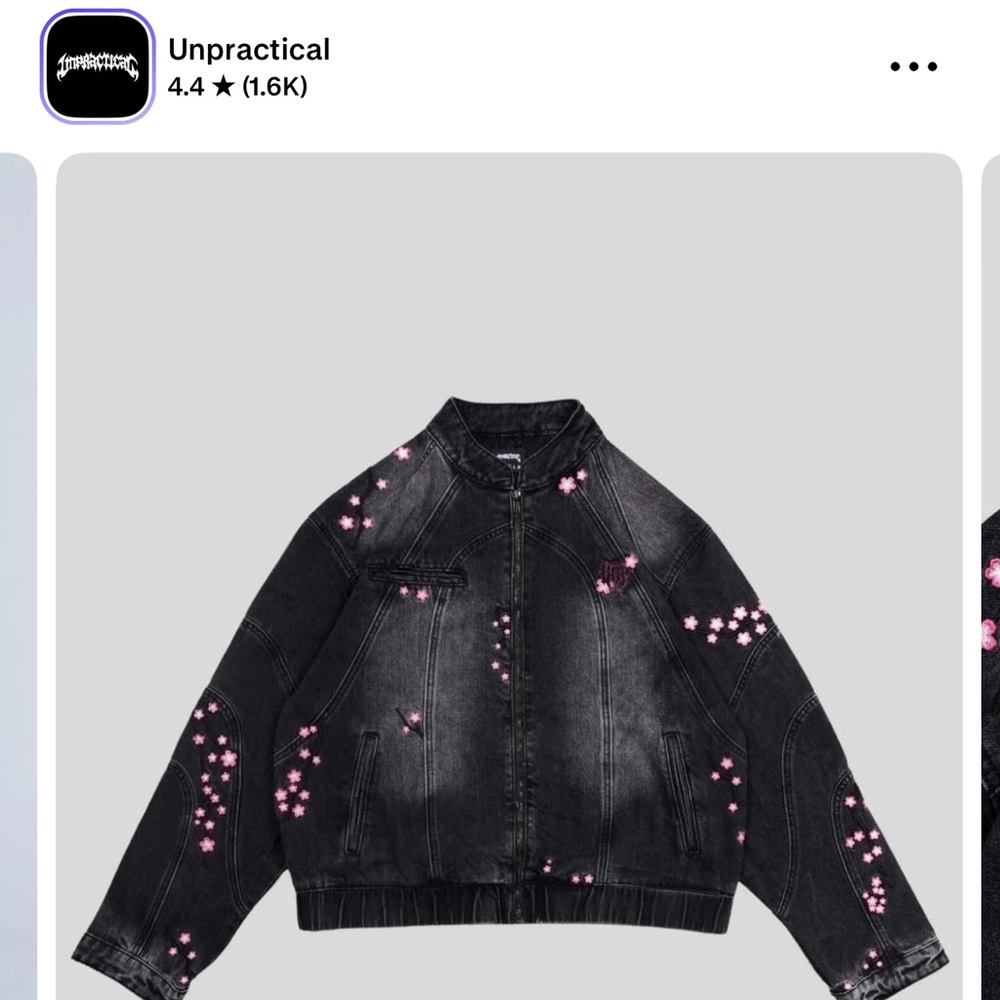 Unpractical Sakura Denim Jacket - image 8